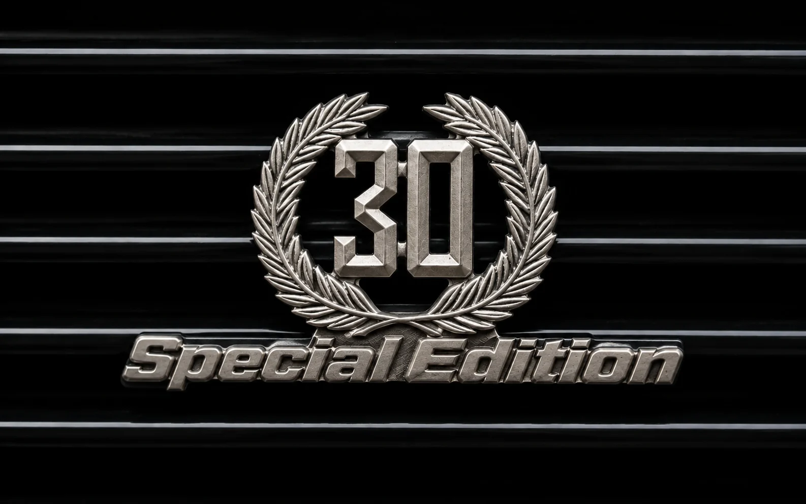 Rear quarter of the Diablo SE30 showing the 30th Anniversary roundel